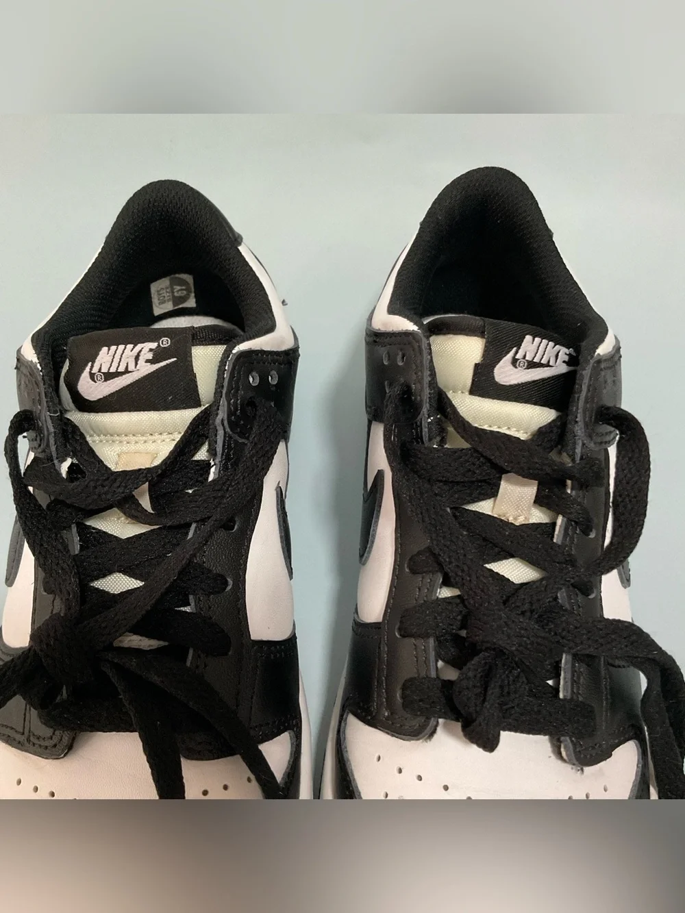 Nike Dunk Low GS Black White Panda Sneakers Size US 6Y